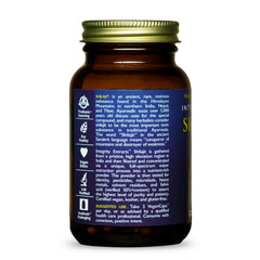 HealthForce Shilajit label displays organic, kosher, gluten-free certifications.