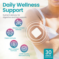 Healthogenics Debloat Patch application demonstrates simple, portable use for on-the-go digestion