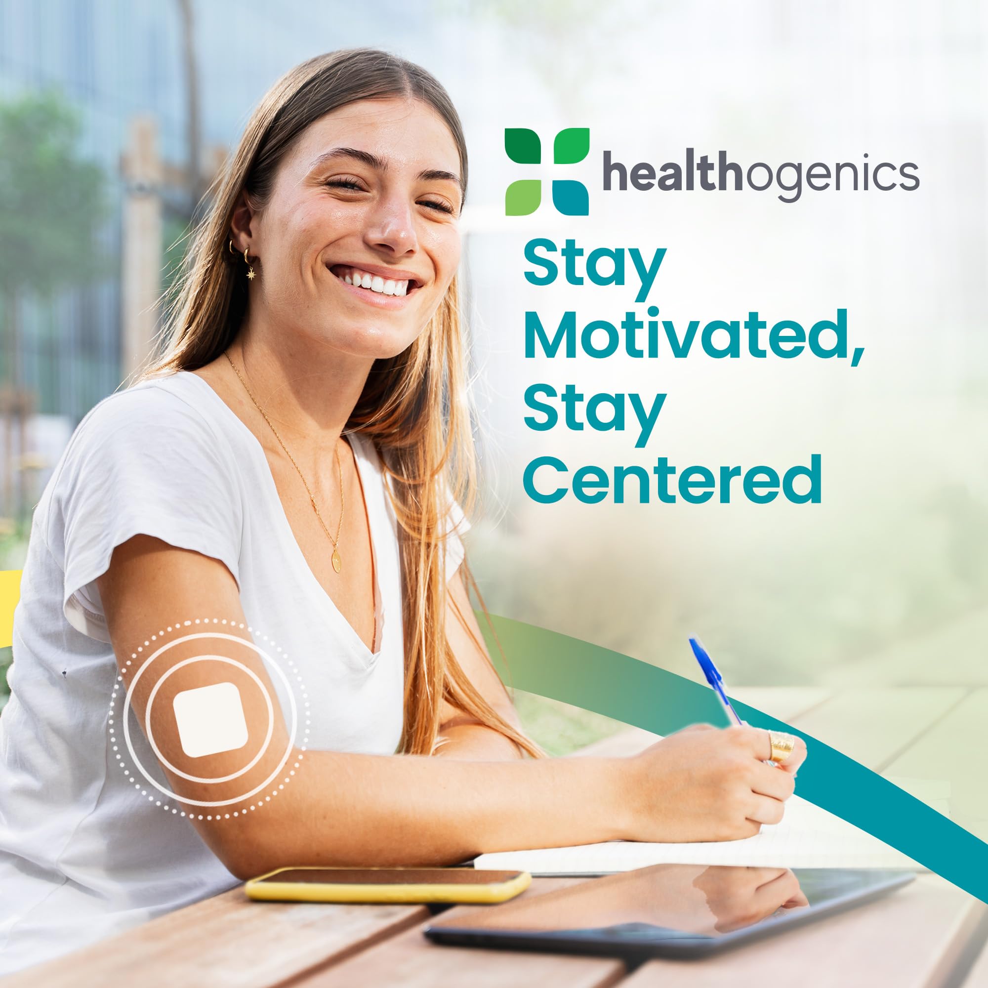 Healthogenics Dopamine Patch discreet-use promotes wellness anywhere.