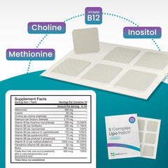 Healthogenics LipPatch Super MIC B12 easy-peel on-skin use.