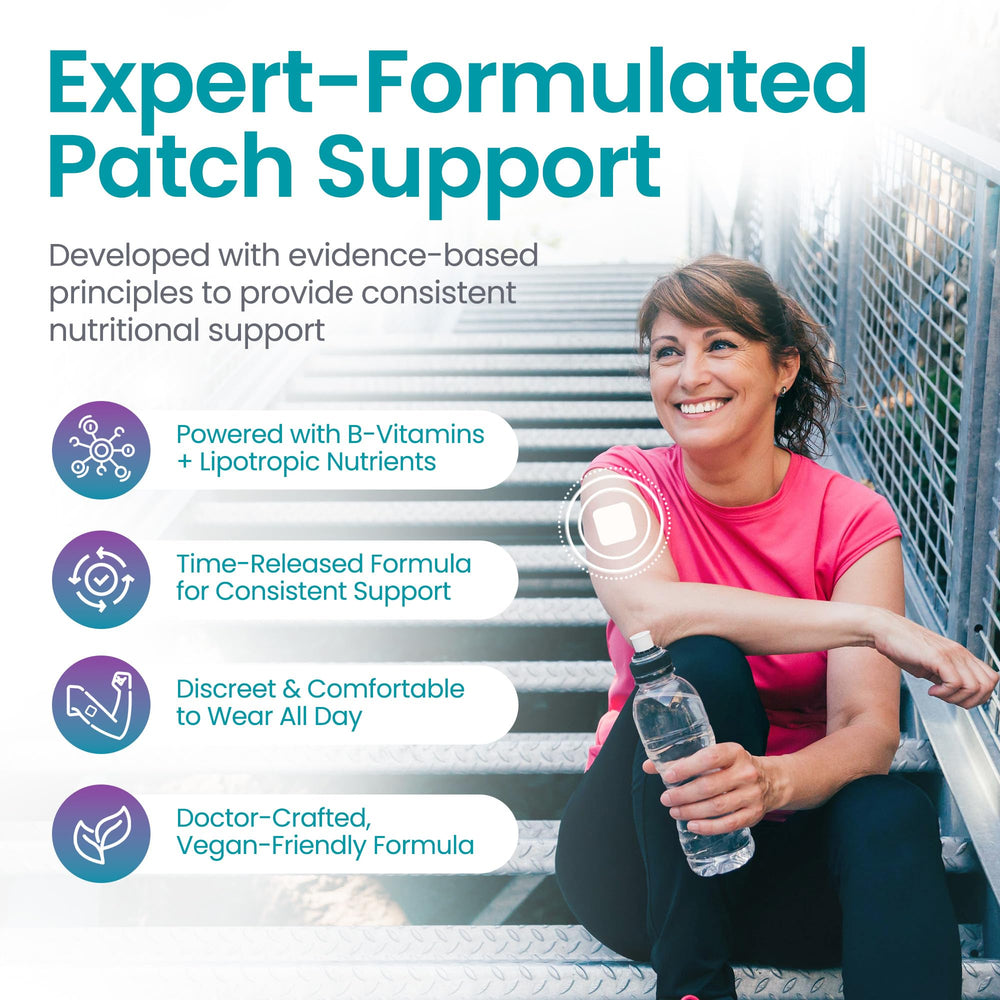 Healthogenics LipPatch Super MIC B12 formulation delivers plant-based lipotropic vitamins.