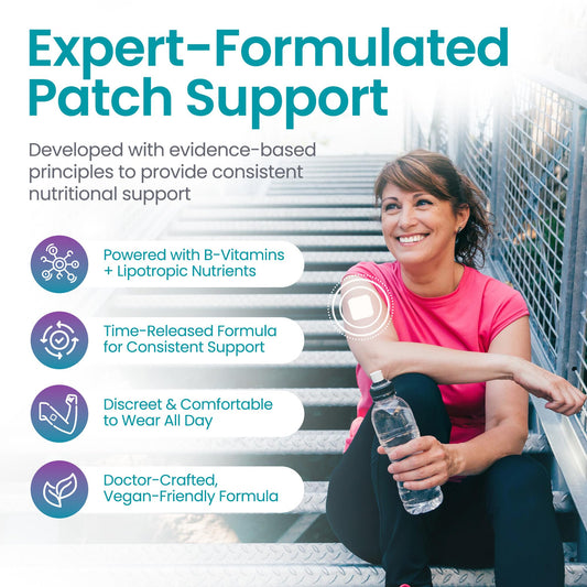Healthogenics LipPatch Super MIC B12 formulation delivers plant-based lipotropic vitamins.