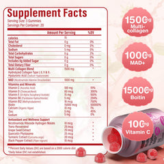 HealthSender Collagen Gummies daily-dose image with strawberry-flavored gummy
