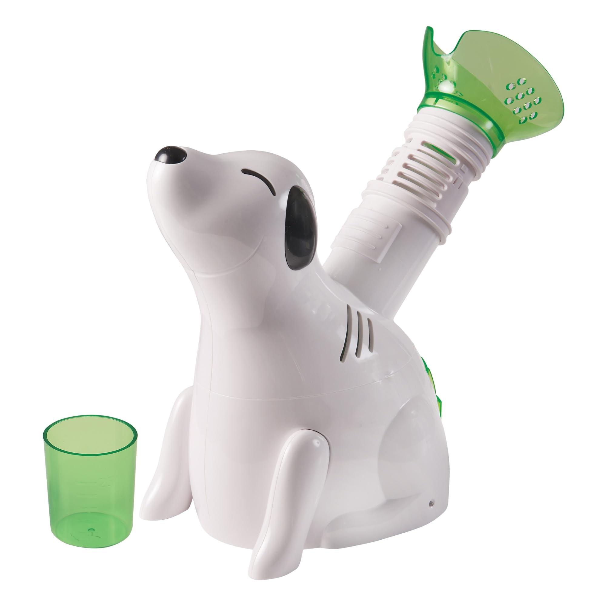 HealthSmart Digger Dog steam inhaler front view with kid-friendly design and soothing vapors for easier breathing.