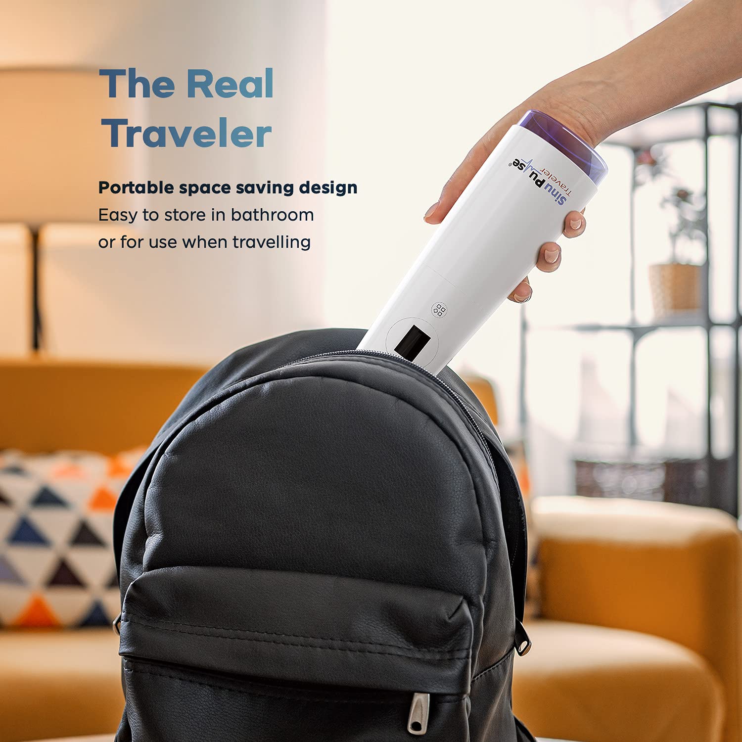 Health Solutions SinuPulse Traveler compact travel case keeps components organized.