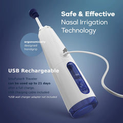 Health Solutions SinuPulse Traveler travel-ready system for clutter-free packing.
