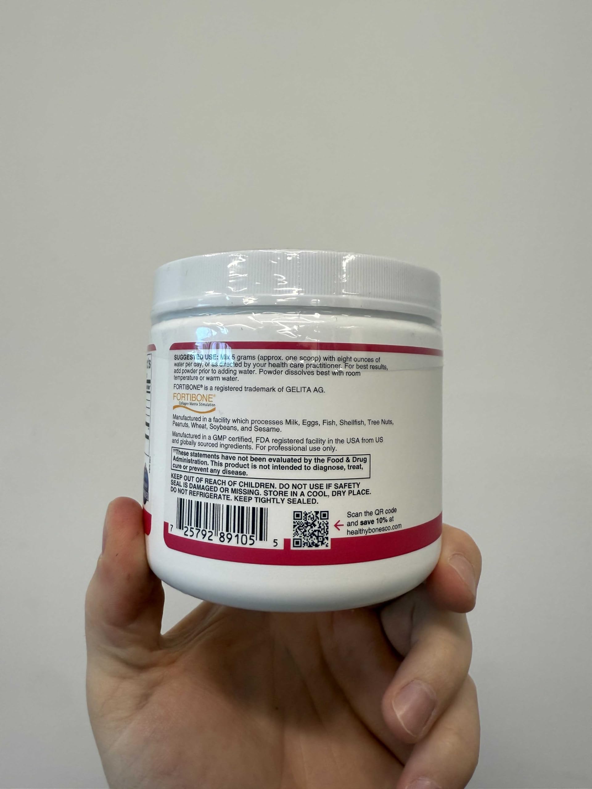 Grass-fed, pasture-raised collagen origin for Fortibone.