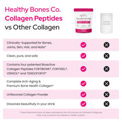 Fortibone powder scoop indicating convenient daily collagen intake.