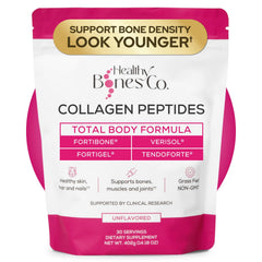 Healthy Bones Co. Fortibone premium bottle for overall bone health support.