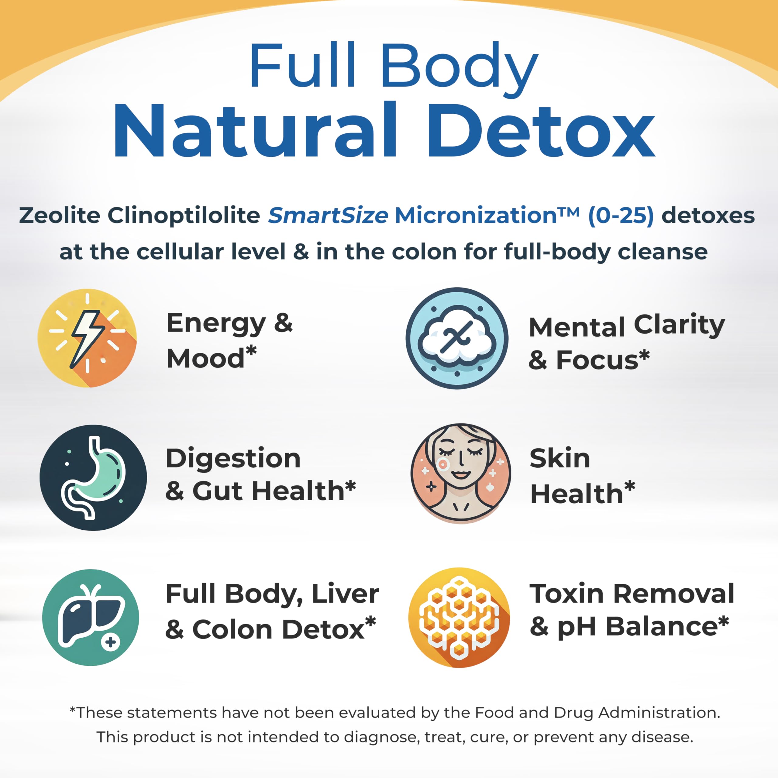 Healthy by Nature HolyLand Zeolite Cleanse scoop measure demonstrates convenient dosing.