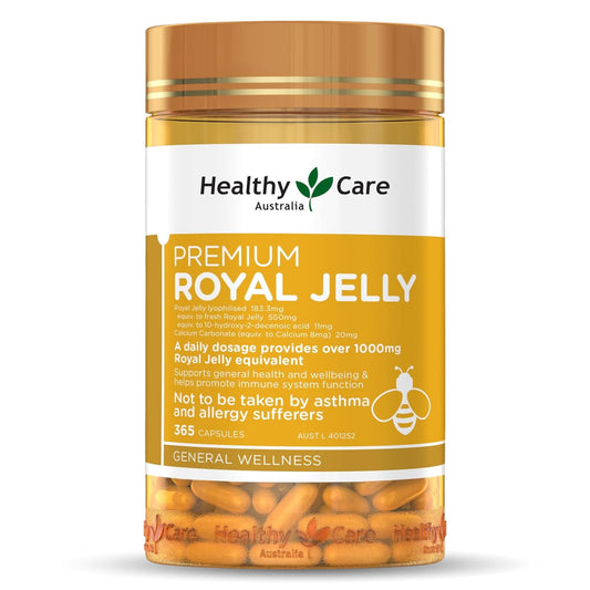 Healthy Care Royal Jelly 1000 bottle ready for daily wellness routine.