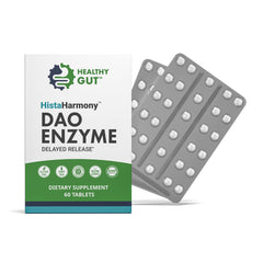 Healthy Gut HistaHarmony bottle for easy daily digestive support.