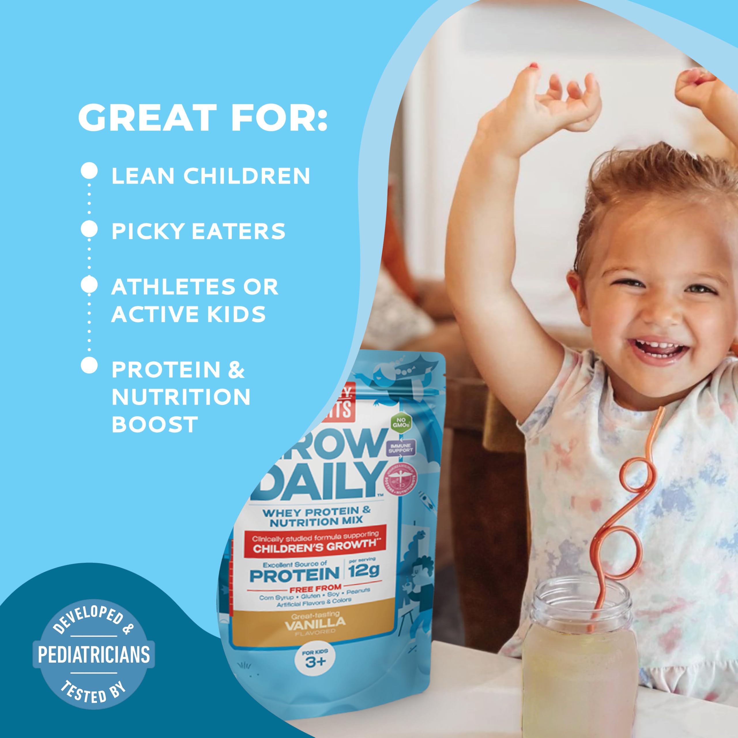 Healthy Heights vanilla pancake mix for protein-rich breakfast