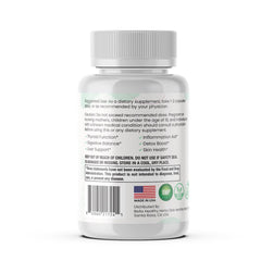 Healthy Herbs Sea Moss Capsules ingredients display with burdock root and bladderwrack for daily wellness.