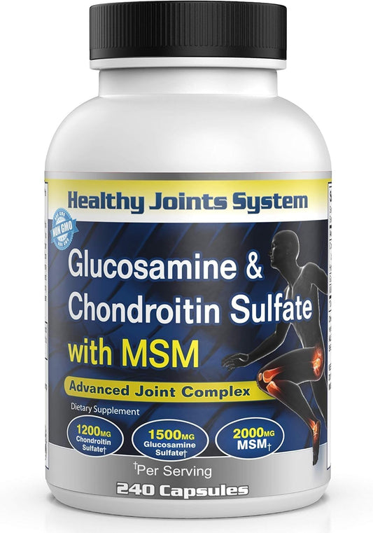 Healthy Joints System bottle pour showing mobility support for active days.