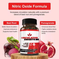 Healthy Living Association Circulation Sweets beetroot-pomegranate blend boosts energy-friendly blood flow.