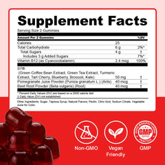 Healthy Living Association Circulation Sweets gummies close-up shows soft texture and flavor.