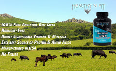 Healthy 'N Fit Triple Potency Liver capsules in-hand demonstrate portable nutrition.