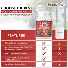 Healthy One Hawthorn berries image signals traditional botanicals for heart comfort.