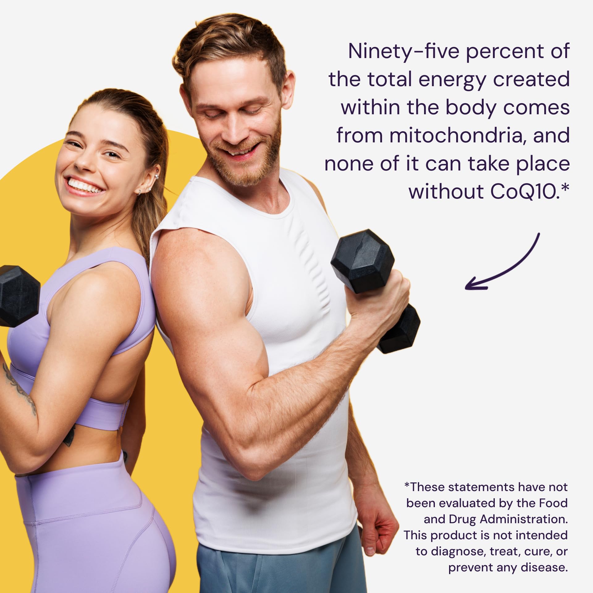 Non-GMO seal on Healthy Origins CoQ10 bottle highlighting clean sourcing.