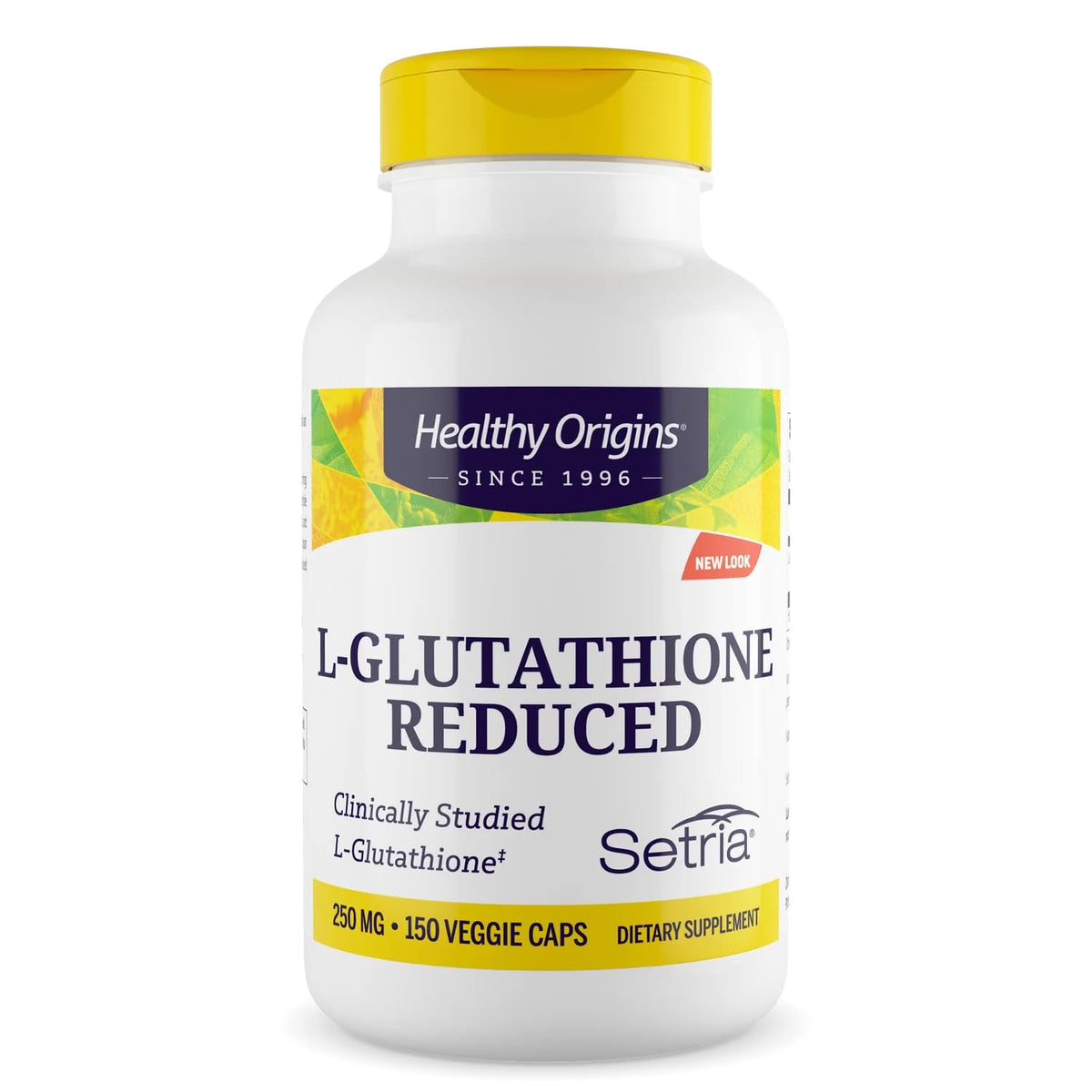 Healthy Origins L-Glutatión Setria: cápsulas para defensa antioxidante diaria.