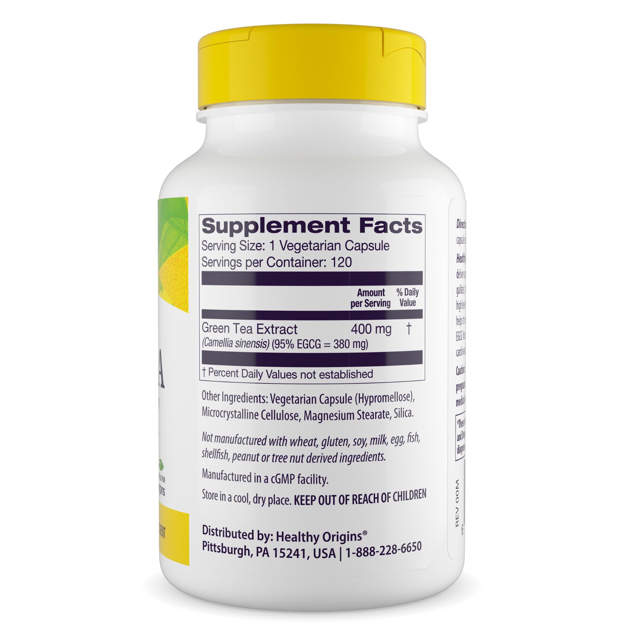 Healthy Origins Green Tea Extract capsules in daily-use setting for immune support