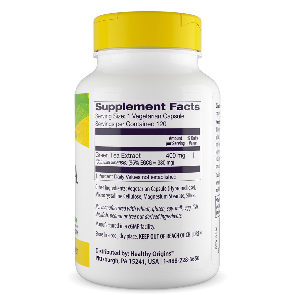 Healthy Origins Green Tea Extract capsules in daily-use setting for immune support