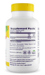 Close-up of Healthy Origins Pycnogenol veggie capsules for circulatory support.