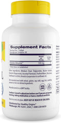 Healthy Origins Ubiquinol 100 mg softgels close-up showing capsules for daily heart support