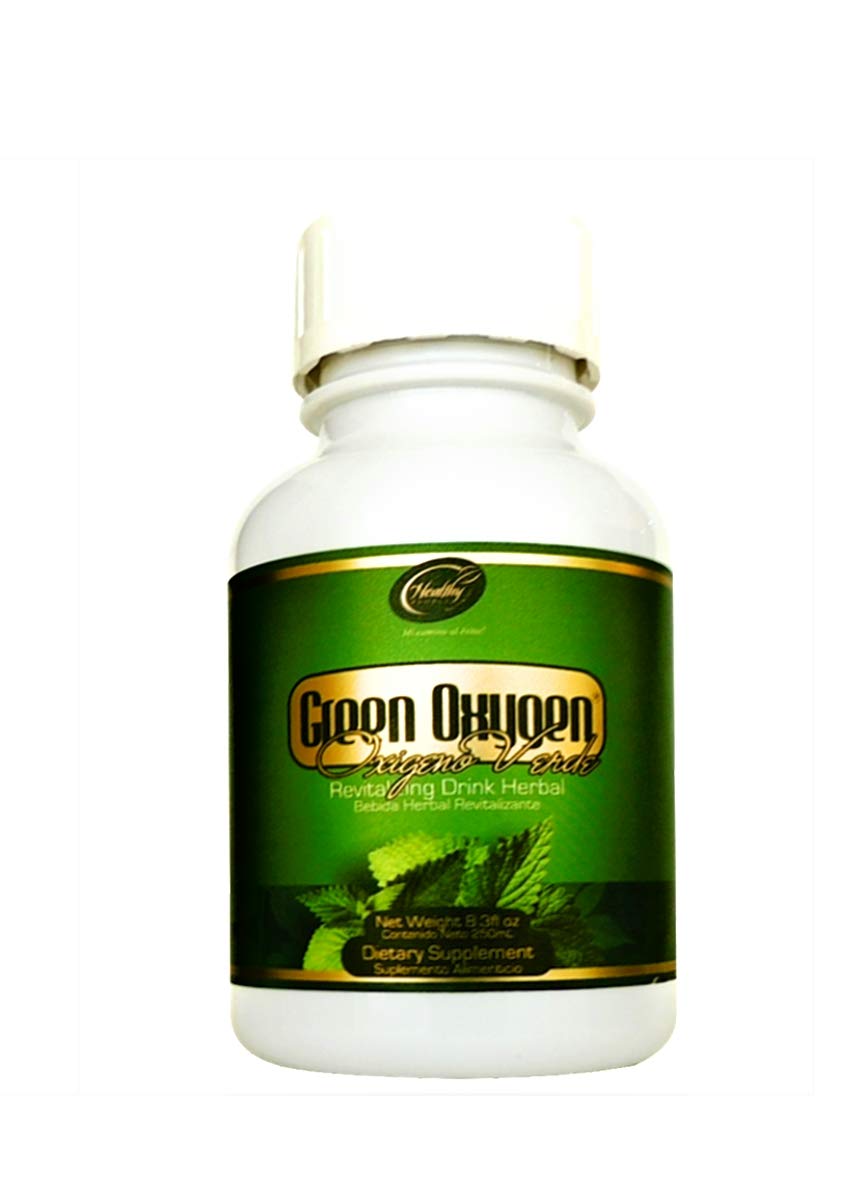 Healthy People Co Green Oxygen bottle for daily wellness and natural energy support.