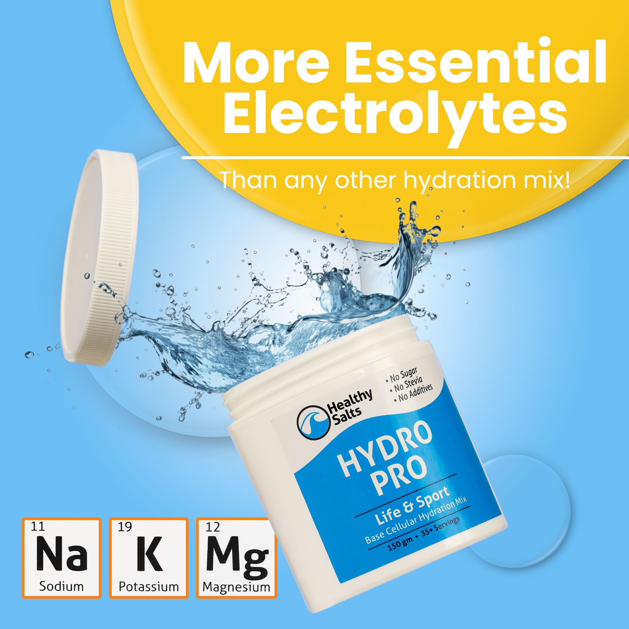 Ancient sea salt crystals highlight mineral-rich formula in HYDROPRO