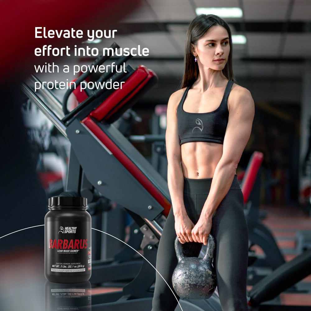 Barbarus vanilla ingredients blend highlighting BCAAs and glutamine.