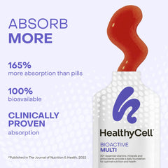HealthyCell Berry gel pack served chilled for a refreshing daily boost