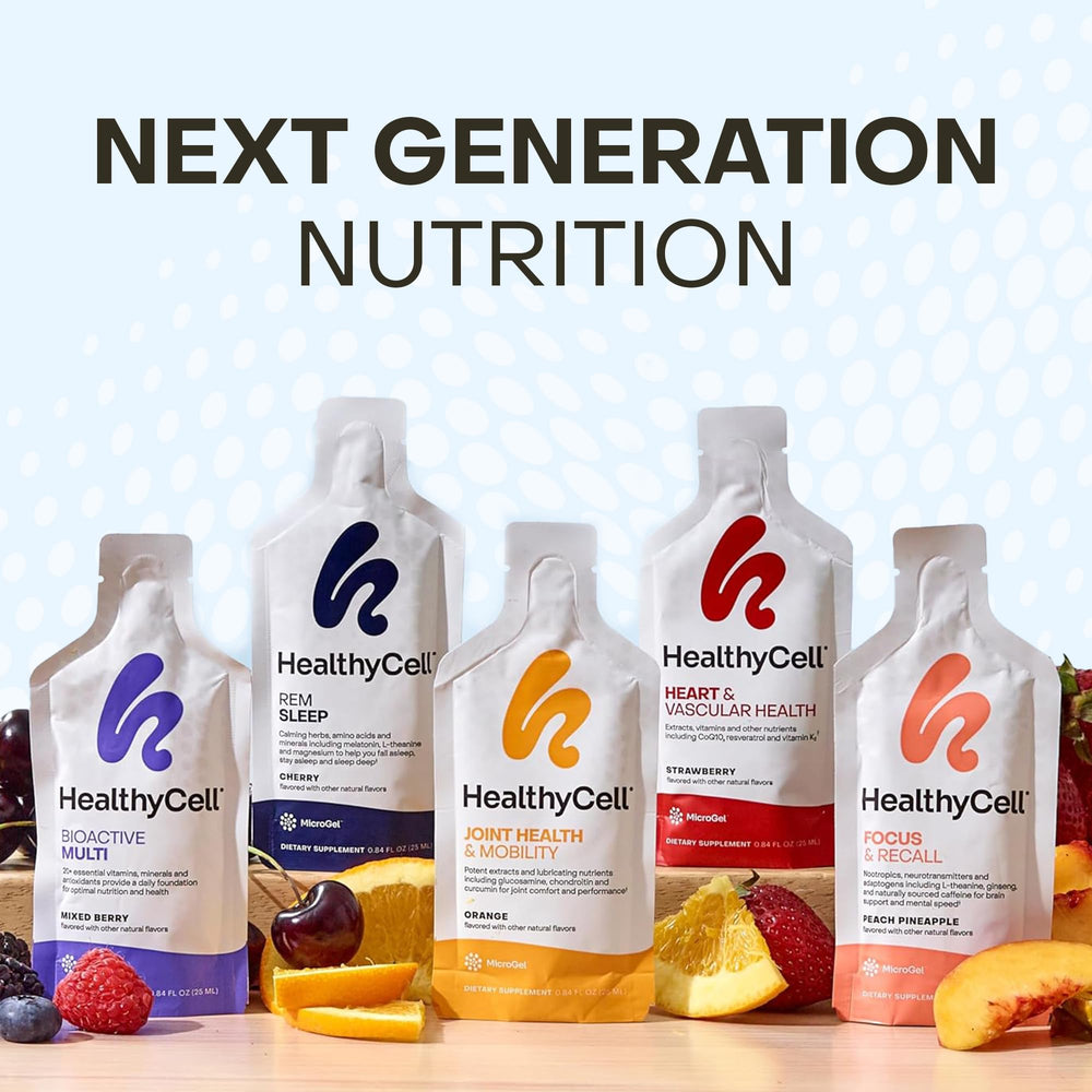 HealthyCell gel packs stored in a refrigerator for best taste.