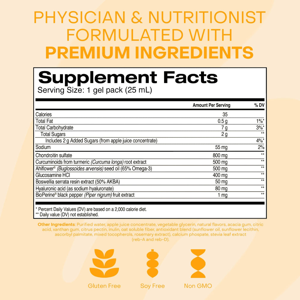 HealthyCell glucosamine chondroitin curcumin blend underscores joint support potential.