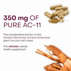 Healthycell Telomere Length Supplement AC-11 formula highlighting DNA repair