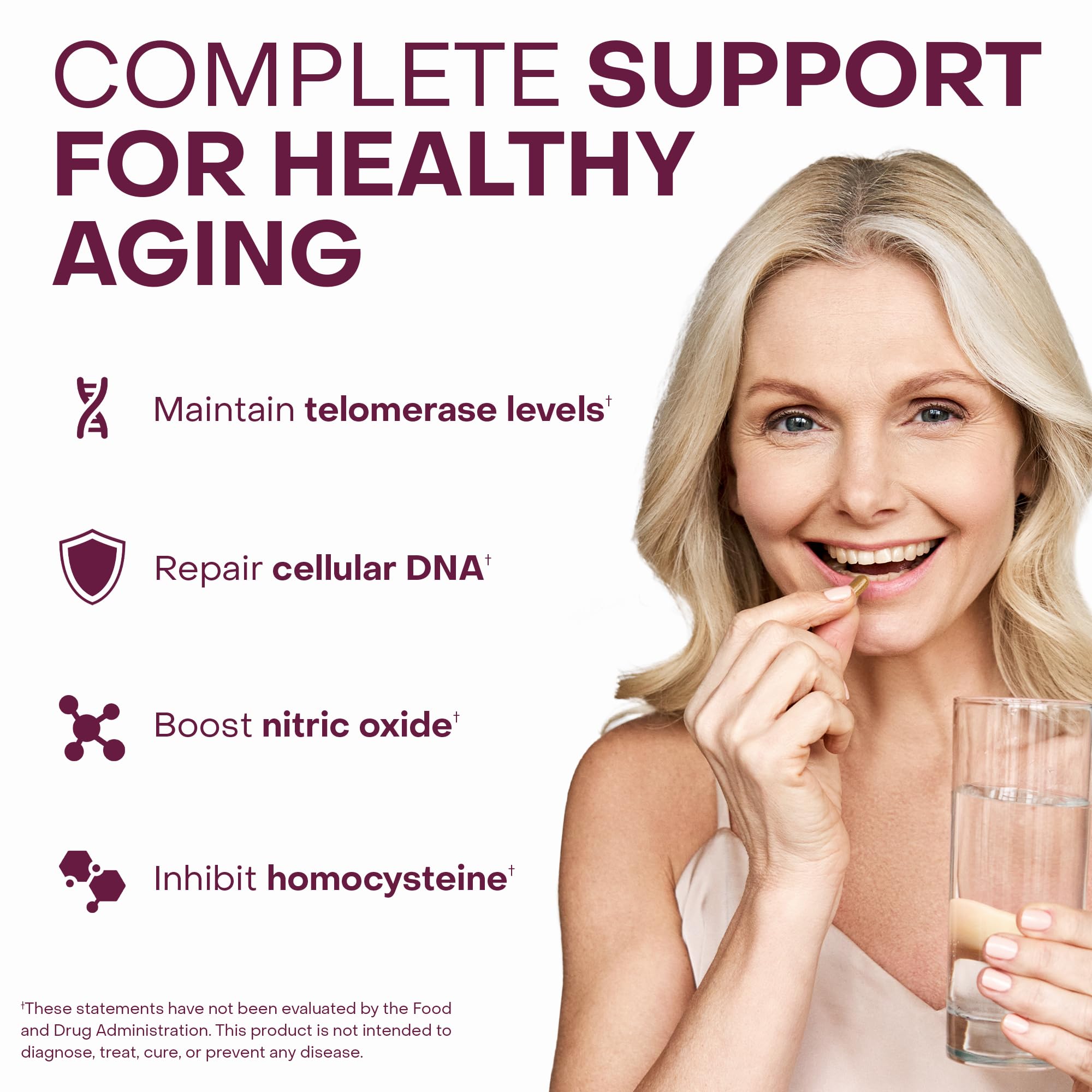 Healthycell Telomere Length Supplement capsules for daily vitality