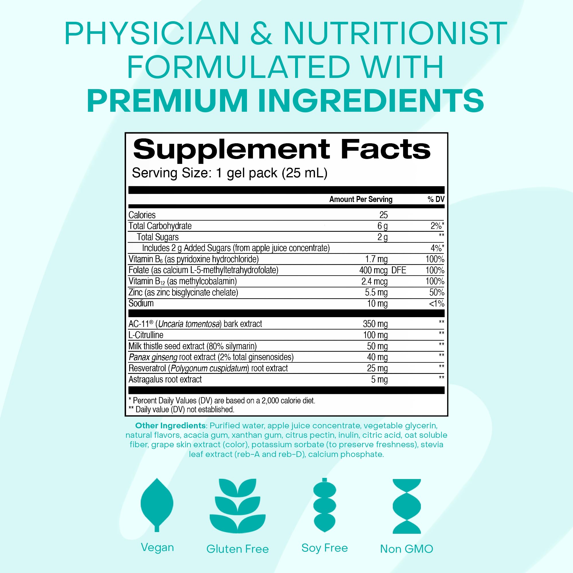 HealthyCell travel friendly gel pack offers on the go nourishment.
