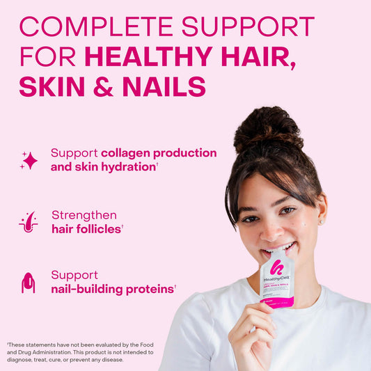 HealthyCell microgel formula highlighting ultra-absorbable nutrients.