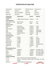 HealthyFinds Lithium Orotate powder packaging label highlights 99% purity
