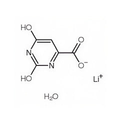 HealthyFinds Lithium Orotate powder pouring action captured mid-pour