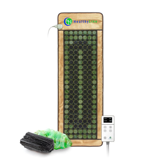 HealthyLine far infrared pad with jade and tourmaline stones for deep warmth