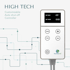 HealthyLine full-body mat measures 72 by 24 inches for wide coverage