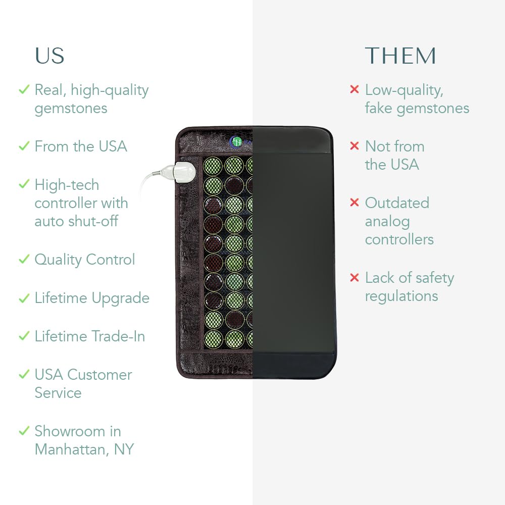 HealthyLine negative ions from gemstones enhance the session ambiance.