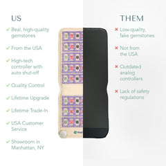 HealthyLine TAJ pad rolled for versatile placement and portability.