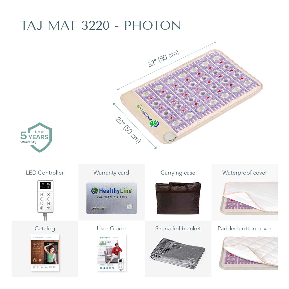 HealthyLine TAJ thick cotton padded cover enhances comfort during sessions.