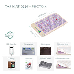HealthyLine TAJ thick cotton padded cover enhances comfort during sessions.