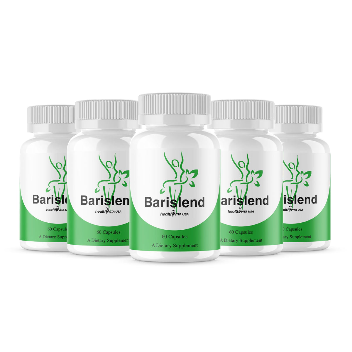 HealthyVita USA Barislend capsules bottle pour showing easy-to-use packaging for daily use.