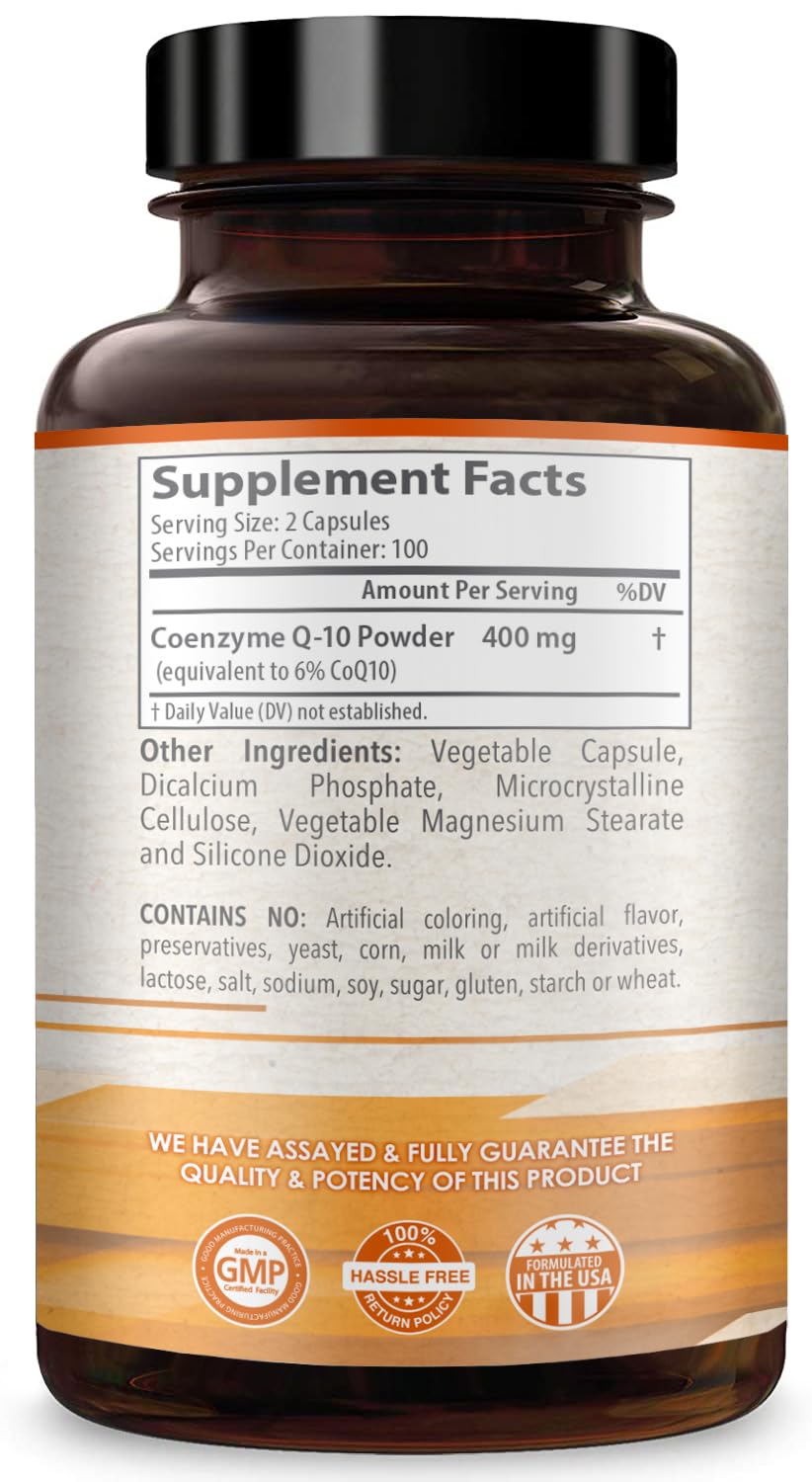 HealthyWayRx CoQ10 200mg capsules ready for easy daily intake and energy support.