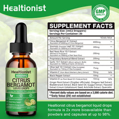 Healtionist drops with dropper close-up highlighting fast absorption benefits